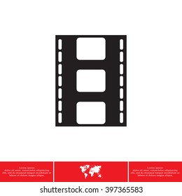 Vector illustration of isolated film