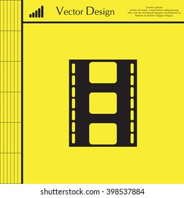 Vector illustration of isolated film