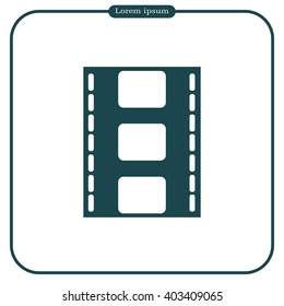 Vector illustration of isolated film