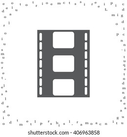Vector illustration of isolated film