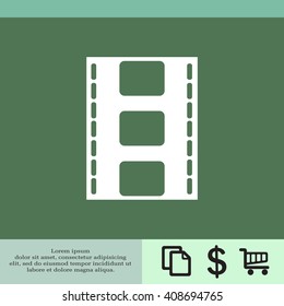 Vector illustration of isolated film