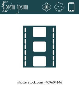 Vector illustration of isolated film
