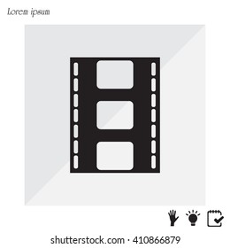 Vector illustration of isolated film