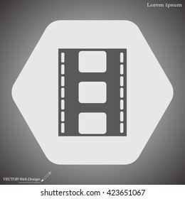 Vector illustration of isolated film