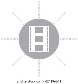 Vector illustration of isolated film