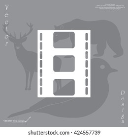 Vector illustration of isolated film