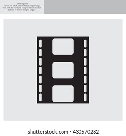 Vector illustration of isolated film