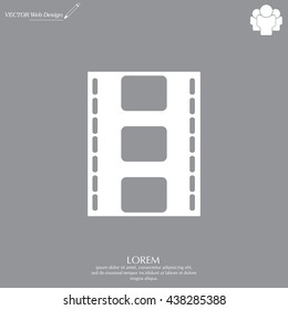 Vector illustration of isolated film