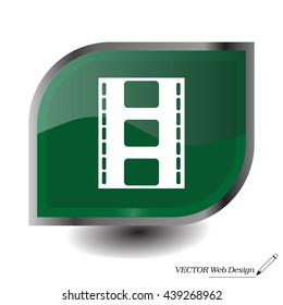 Vector illustration of isolated film