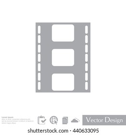 Vector illustration of isolated film