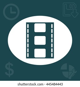 Vector illustration of isolated film