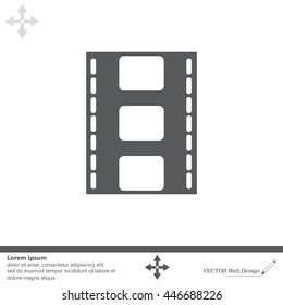 Vector illustration of isolated film