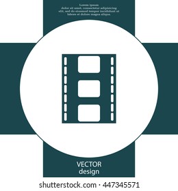 Vector illustration of isolated film