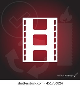 Vector illustration of isolated film