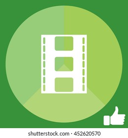 Vector illustration of isolated film