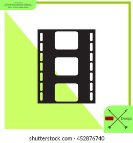 Vector illustration of isolated film