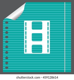 Vector illustration of isolated film