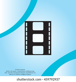 Vector illustration of isolated film