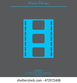 Vector illustration of isolated film