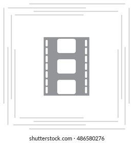 Vector illustration of isolated film