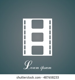 Vector illustration of isolated film