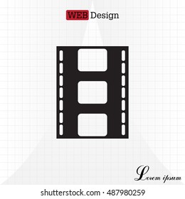 Vector illustration of isolated film