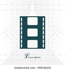 Vector illustration of isolated film