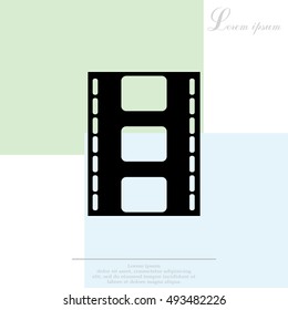 Vector illustration of isolated film