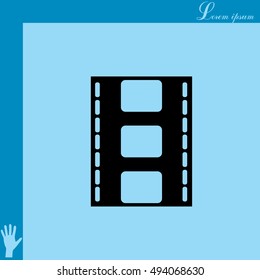 Vector illustration of isolated film