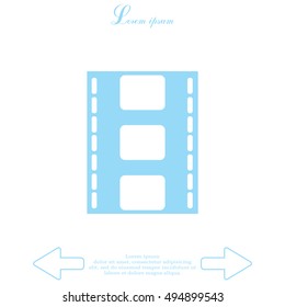 Vector illustration of isolated film