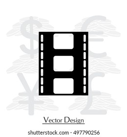 Vector illustration of isolated film