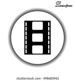 Vector illustration of isolated film