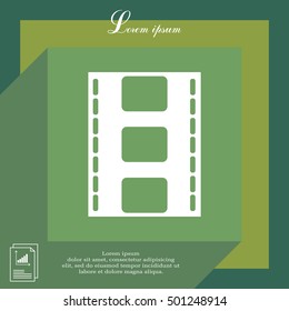 Vector illustration of isolated film