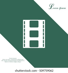 Vector illustration of isolated film