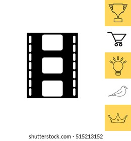 Vector illustration of isolated film