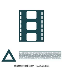 Vector illustration of isolated film
