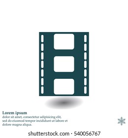 Vector illustration of isolated film