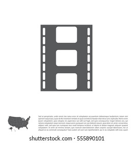 Vector illustration of isolated film