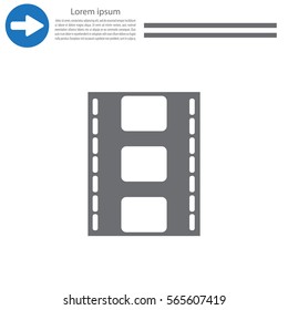 Vector illustration of isolated film