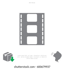 Vector illustration of isolated film
