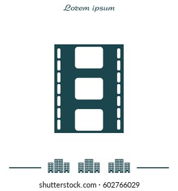 Vector illustration of isolated film