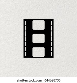 Vector illustration of isolated film