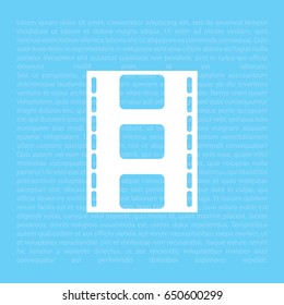 Vector illustration of isolated film