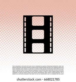 Vector illustration of isolated film