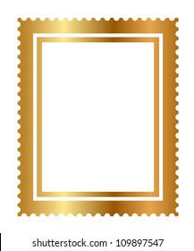 Vector - illustration of isolated gold stamp