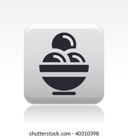 Vector illustration of isolated ice-cream icon