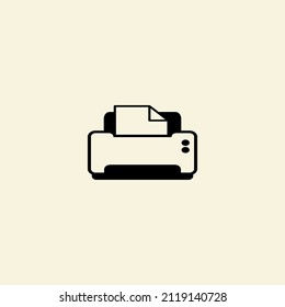 vector illustration isolated icon symbol sign document office web design business print object modern equipment technology printer paper computer page machine