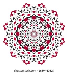 Vector Illustration Isolated Mandala Art Ornament Design
