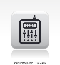 Vector illustration of isolated modern music icon.