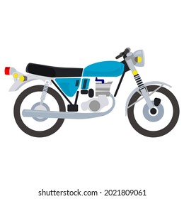 Vector illustration of isolated motorcycle